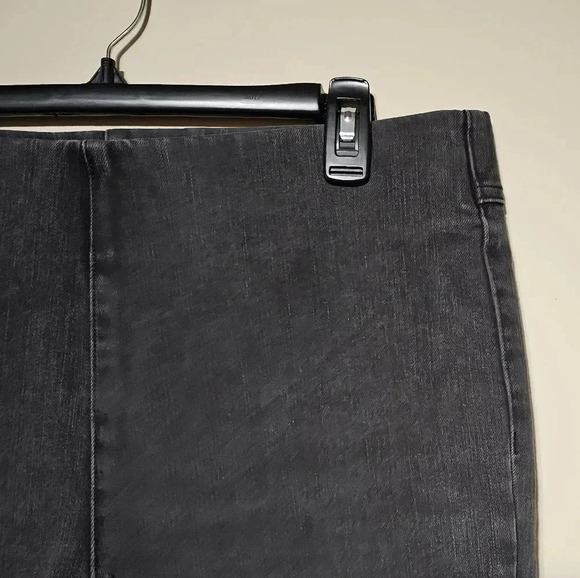 Soft Surroundings The Ultimate Pull On Skinny Jeans Women's Size Large Gray/Blk - Picture 3 of 7